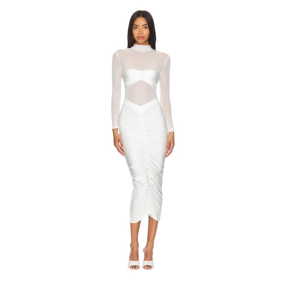Seroya White Levina Dress, Revolve, Bride, Engagement, Bachelorette, Size Large